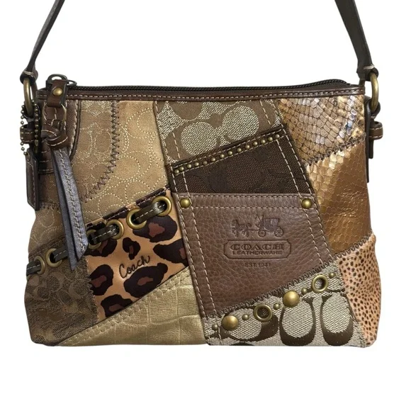 Coach | Bags | Coach 4205 Rare Y2k Patchwork Mini Bag Brown